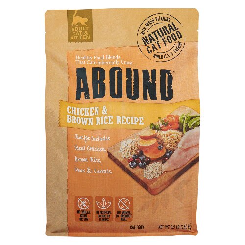 Buy Abound Natural Cat Food Chicken Brown Rice Recipe 3.5 lb Online at desertcartZimbabwe