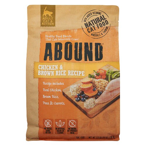 Abound Natural Cat Food Chicken &amp; Brown Rice Recipe -- 3.5 lb