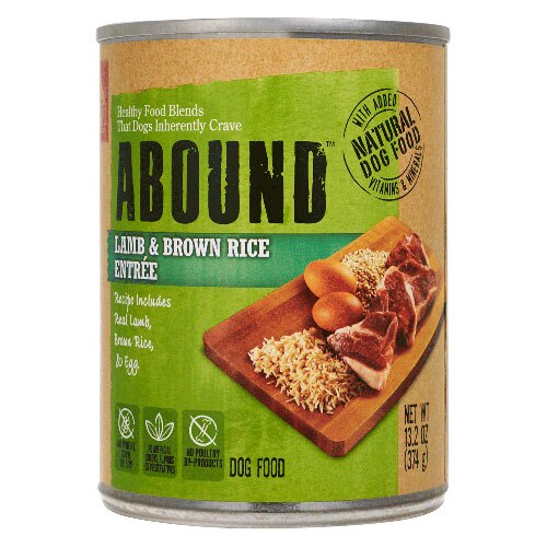 Abound Natural Dog Food Lamb &amp; Brown Rice Entree -- 13.2 oz