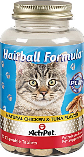 ActiPet Hairball Formula -- 60 Chewable Tablets