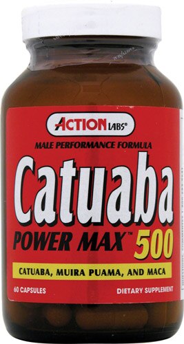 Action Labs Catuaba Power Max 500 -- 500 mg - 60 Capsules