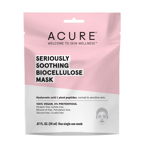 Acure Seriously Soothing Biocellulose Gel Mask -- 1 Mask