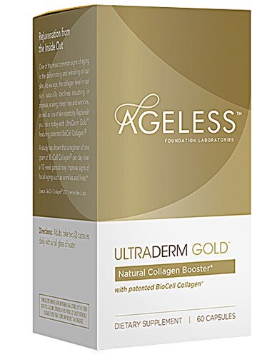 Ageless Foundation UltraDERM Gold™ Collagen Booster -- 60 Capsules