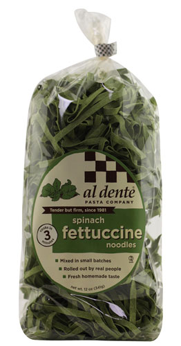 Al Dente Spinach Fettuccine Pasta Noodles -- 12 oz