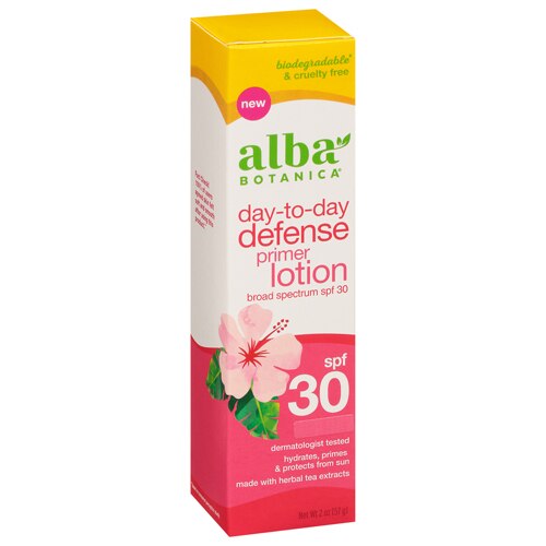 Alba Botanica Day--to-Day Primer Lotion SPF 30 -- 2 fl oz