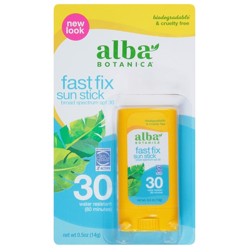 Alba Botanica Fast Fix Sun Stick SPF 30 -- 0.5 oz