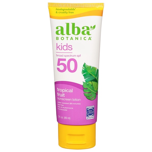 Alba Botanica Kids Sunscreen SPF 50 Tropical Fruit