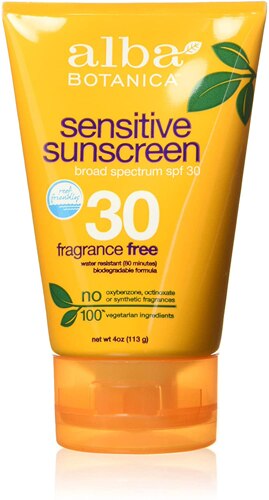 Alba Botanica® Sensitive Sunscreen SPF 30 Fragrance Free -- 4 fl oz