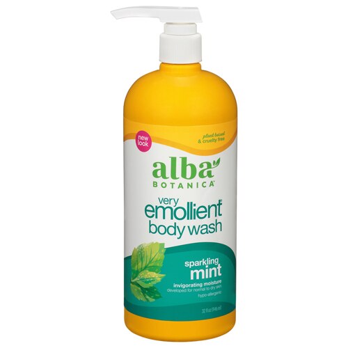 Alba Botanica™ Very Emollient Bath & Shower Gel Sparkling Mint -- 32 fl oz