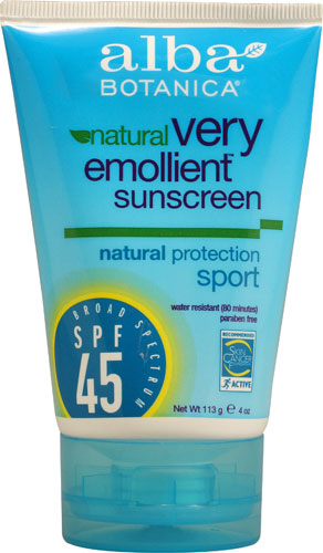 Alba Botanica® Very Emollient Sunscreen Natural Protection Sport SPF 45 -- 4 oz