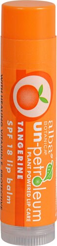 Alba Un-Petroleum Lip Balm with SPF 18 Tangerine -- 0.15 oz