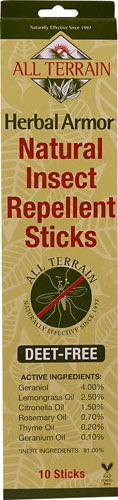 All Terrain Herbal Armor® Nautral Insect Repellent Sticks -- 10 Sticks