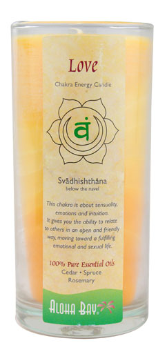 Aloha Bay Chakra Candle Jar Love -- 11 oz