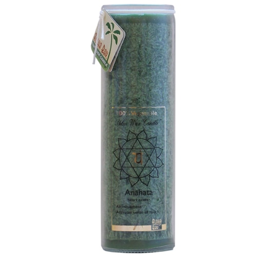Aloha Bay Chakra Jar Anahata Palm Wax Candle - Green