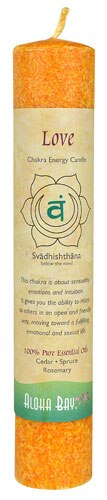 Aloha Bay Chakra Pillar Candle Love