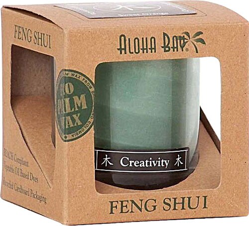 Aloha Bay Feng Shui Candle Jar Wood -- 2.5 oz