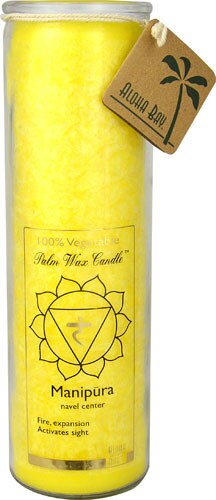Aloha Bay Palm Wax Candle™ Manipura Yellow