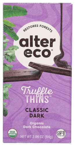 Alter Eco Truffle Thins Classic Dark -- 2.96 oz