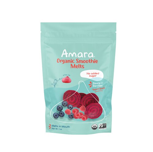 Amara Yogurt Smoothie Melts Beets n' Berries -- 1 oz Each / Pack of 6