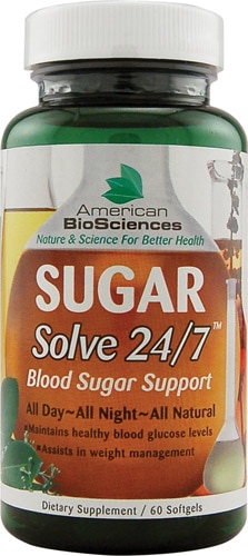American BioSciences SUGAR Solve24-7™ -- 60 Softgels
