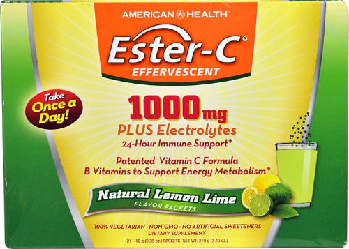American Health Ester-C® Effervescent Natural Lemon Lime