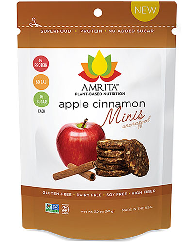 Amrita Minis Gluten Free Unwrapped Apple Cinnamon -- 3 oz