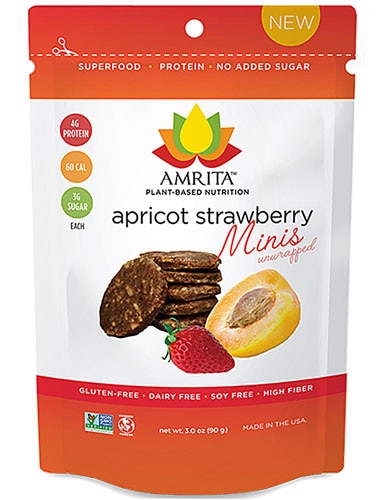 Amrita Minis Gluten Free Unwrapped Apricot Strawberry -- 3 oz