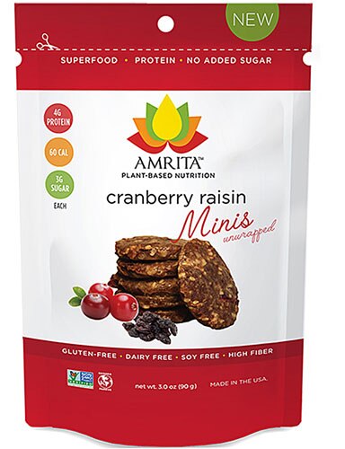 Amrita Minis Gluten Free Unwrapped Cranberry Raisin -- 3 oz