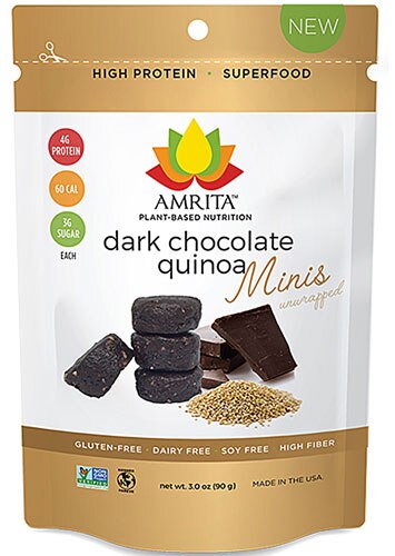 Amrita Minis Gluten Free Unwrapped Dark Chocolate Quinoa -- 3 oz