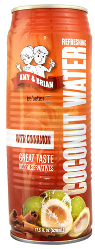 Amy and Brian Coconut Water Cinnamon -- 17.5 fl oz
