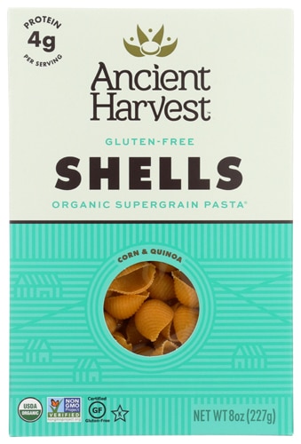 Ancient Harvest Quinoa Gluten Free Pasta Shells -- 8 oz