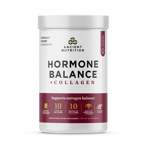 Ancient Nutrition Collagen For Women - Hormone Balance Support Powder Vanilla