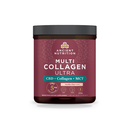 Ancient Nutrition Multi Collagen Ultra Vanilla Chai -- 18 oz