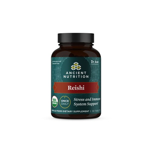 Ancient Nutrition Organic Reishi Stress and Immune Support -- 30 Tablets