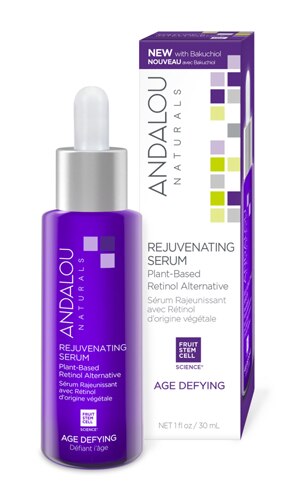 Andalou Naturals Age Defying Rejuvenating Plant-Based Retinol Alternative Serum -- 1 fl oz
