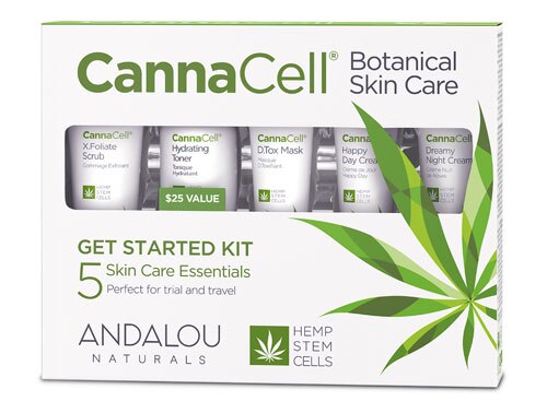 Andalou Naturals CannaCell® Botanical Skin Care Starter Kit -- 5 Piece Kit
