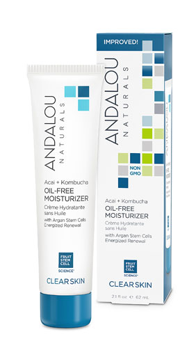 Andalou Naturals Clear Skin Acai + Kombucha Oil-Free Moisturizer -- 2.1 fl oz