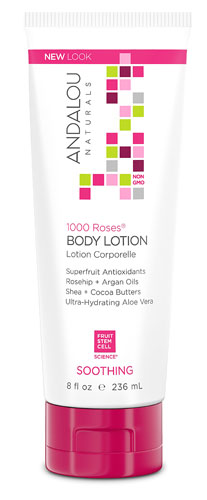 Andalou Naturals Soothing Body Lotion 1000 Roses -- 8 fl oz
