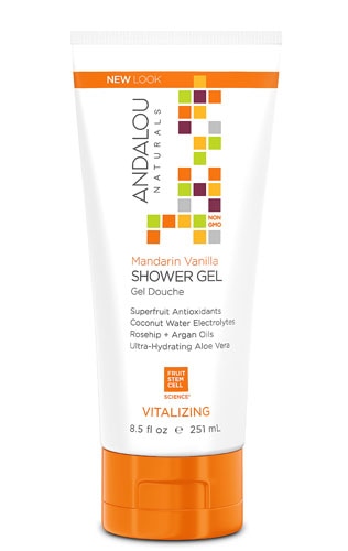 Andalou Naturals Vitalizing Shower Gel Mandarin Vanilla -- 8.5 fl oz
