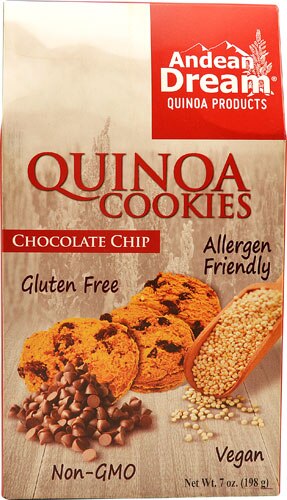 Andean Dream Gluten Free Quinoa Cookies Chocolate Chip -- 7 oz