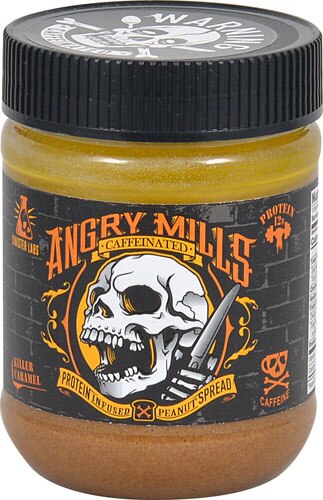Angry Mills Caffeinated Protein Infused Peanut Spread Killer Caramel -- 12 oz