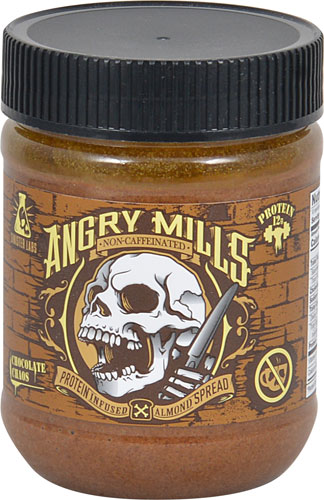 Angry Mills Non-Caffeinated Protein Infused Almond Spread Chocolate Chaos -- 12 oz