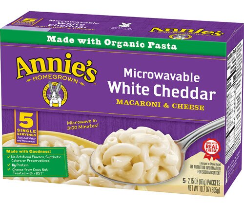 Annie's Homegrown Microwavable White Cheddar Macaroni & Cheese -- 5 Packets