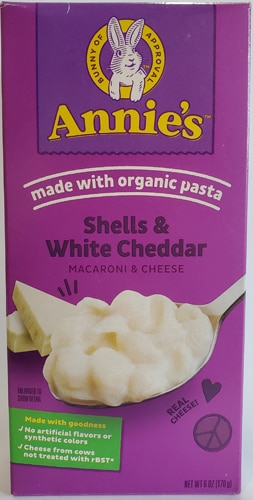 Annie's Shells & White Cheddar Macaroni & Cheese -- 6 oz - Vitacost