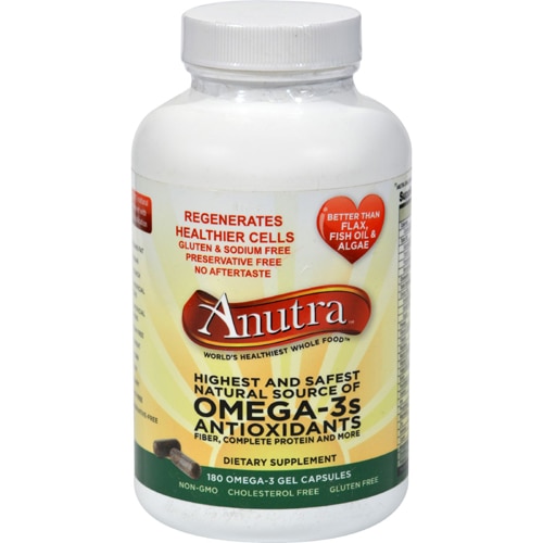 Anutra Omega-3s Antioxidants -- 180 Gel Caps