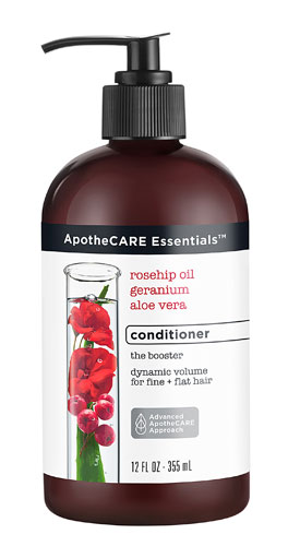 ApotheCARE Essentials Conditioner The Booster Rosehip Oil Geranium Aloe Vera -- 12 fl oz