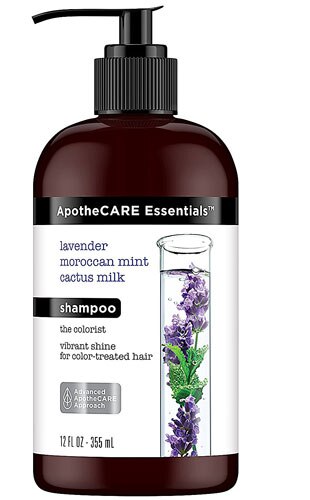 ApotheCARE Essentials Shampoo The Colorist Lavender Moroccan Mint Cactus Milk -- 12 fl oz