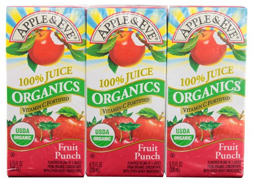 Apple And Eve Organic Fruit Punch -- 3 Boxes