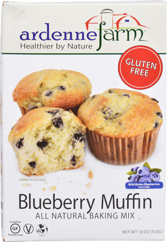 Ardenne Farm All Natural Gluten Free Baking Mix Bluberry Muffin -- 18 oz