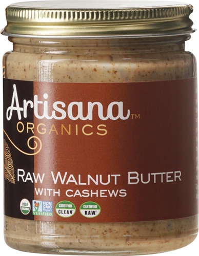 Artisana 100% Organic Raw Walnut Nut Butter with Cashews